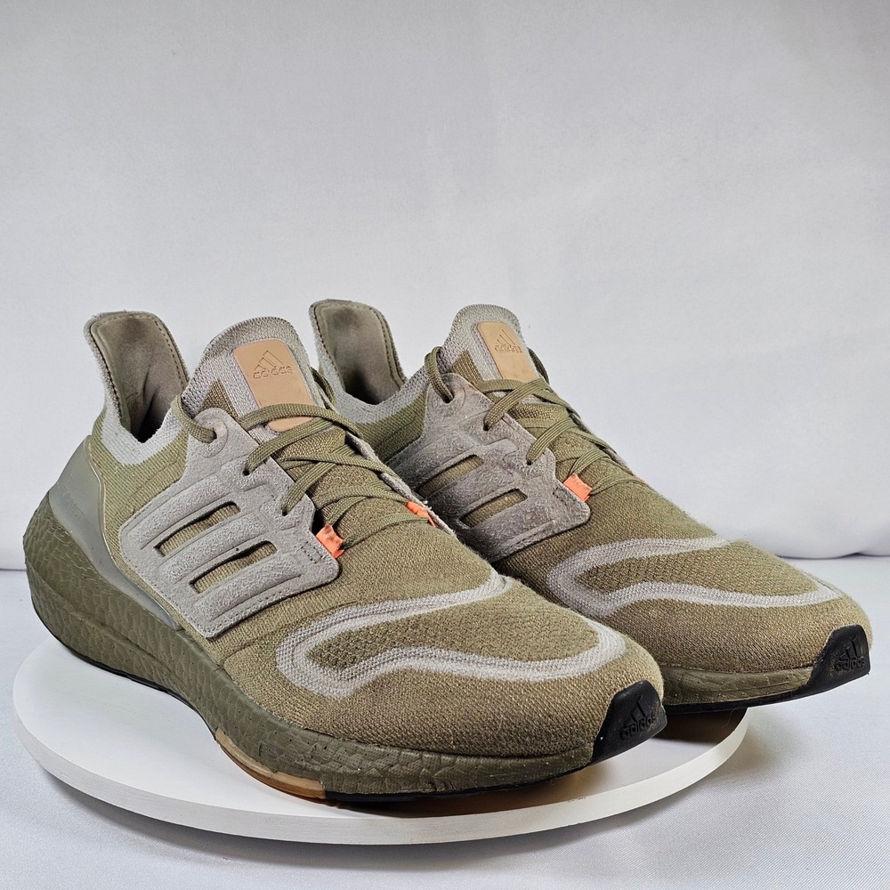adidas Men's Olive Green and Light Gray Sneakers